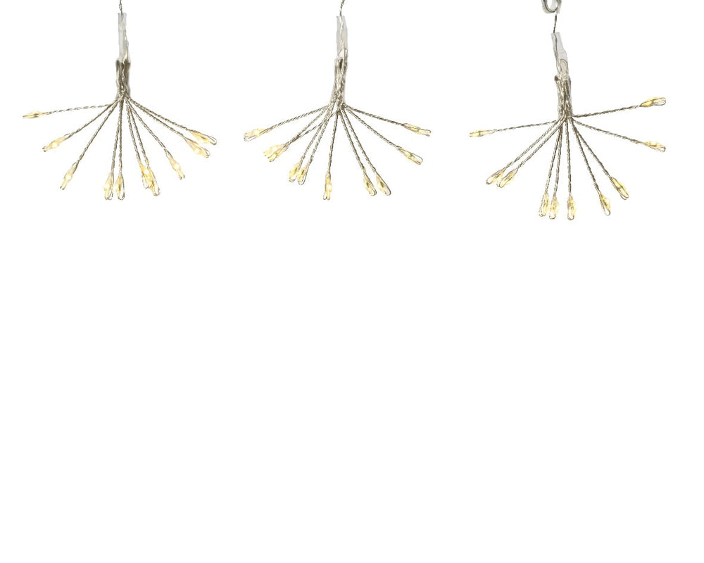 Micro Led Stringlights Steady Bo Indoor Silver/Warm White L.200Cm - Christmas Lights - Windyridge Garden Centre