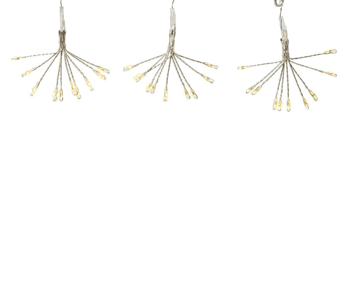 Micro Led Stringlights Steady Bo Indoor Silver/Warm White L.200Cm - Christmas Lights - Windyridge Garden Centre