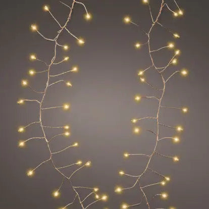 Micro LED compact lights steady BO indoor copper/Classic warm 120cm-100L