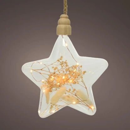 Micro LED star steady dia20cm   -   transparent/classic warm white