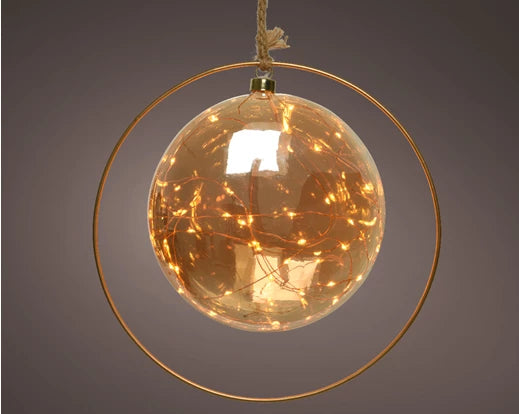 Micro LED ball dia20cm - amber/classic warm