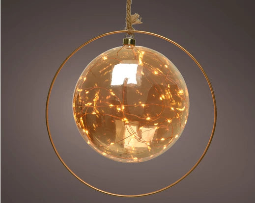 Micro LED ball steady BO indoor amber/classic warm dia20cm x L.5cm