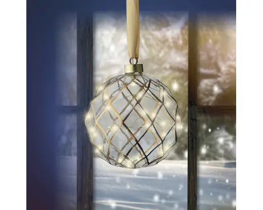 Micro LED ball steady Battery-operated indoor clear/warm white D.14cm