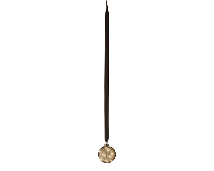Micro Led Ball Steady Bo Indoor Brown/Warm White D.10Cm - Christmas Lights - Windyridge Garden Centre