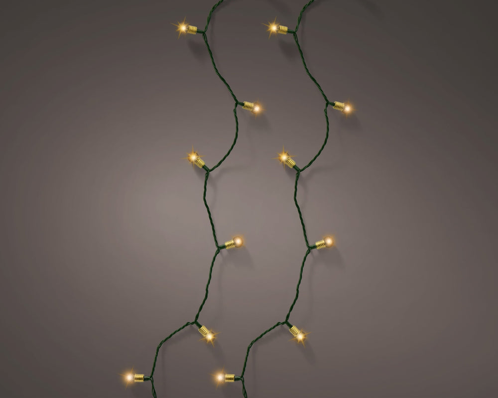 Led Vintage Lights 8 Function Twinkle Effect Bo Indoor Green/Classic Warm L.490Cm - Christmas Lights - Windyridge Garden Centre