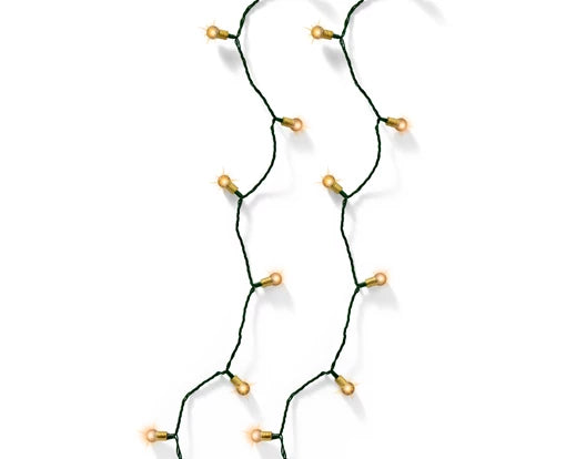 Led Vintage Lights 8 Function Twinkle Effect Bo Indoor Green/Classic Warm L.490Cm - Christmas Lights - Windyridge Garden Centre