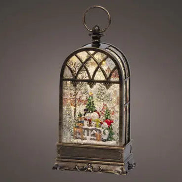 LED water spinner plastic steady BO indoor anthracite/warm white L.8.1cm x W.13.6cm x H.26cm