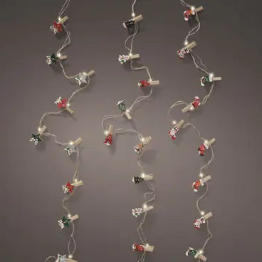 Micro LED deco string lights plywood steady BO indoor 3ass fsc 100% assorted/warm white L.210cm x W.1cm x H.5cm