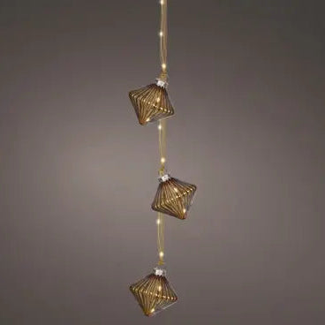 Micro LED bundle steady BO indoor brown/warm white L.5.7cm x W.5.7cm x H.28cm