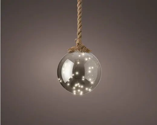Micro LED ball steady Battery-operated indoor smokey/classic warm D.19cm