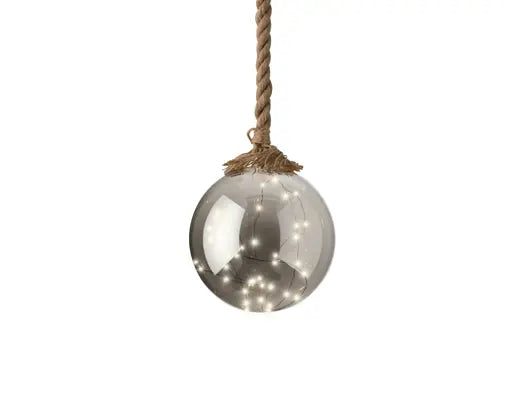 Micro LED ball steady Battery-operated indoor smokey/classic warm D.19cm