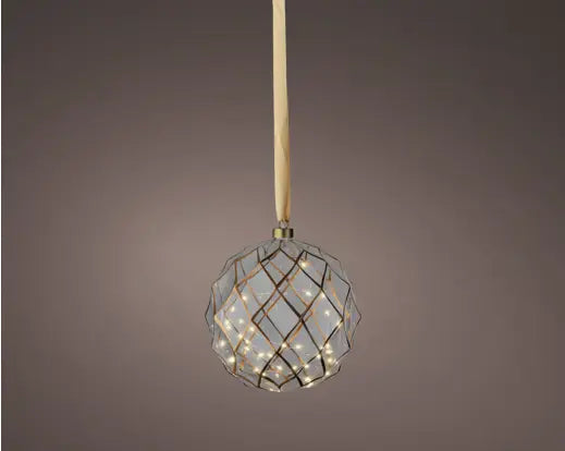 Micro LED ball steady Battery-operated indoor clear/warm white D.19cm
