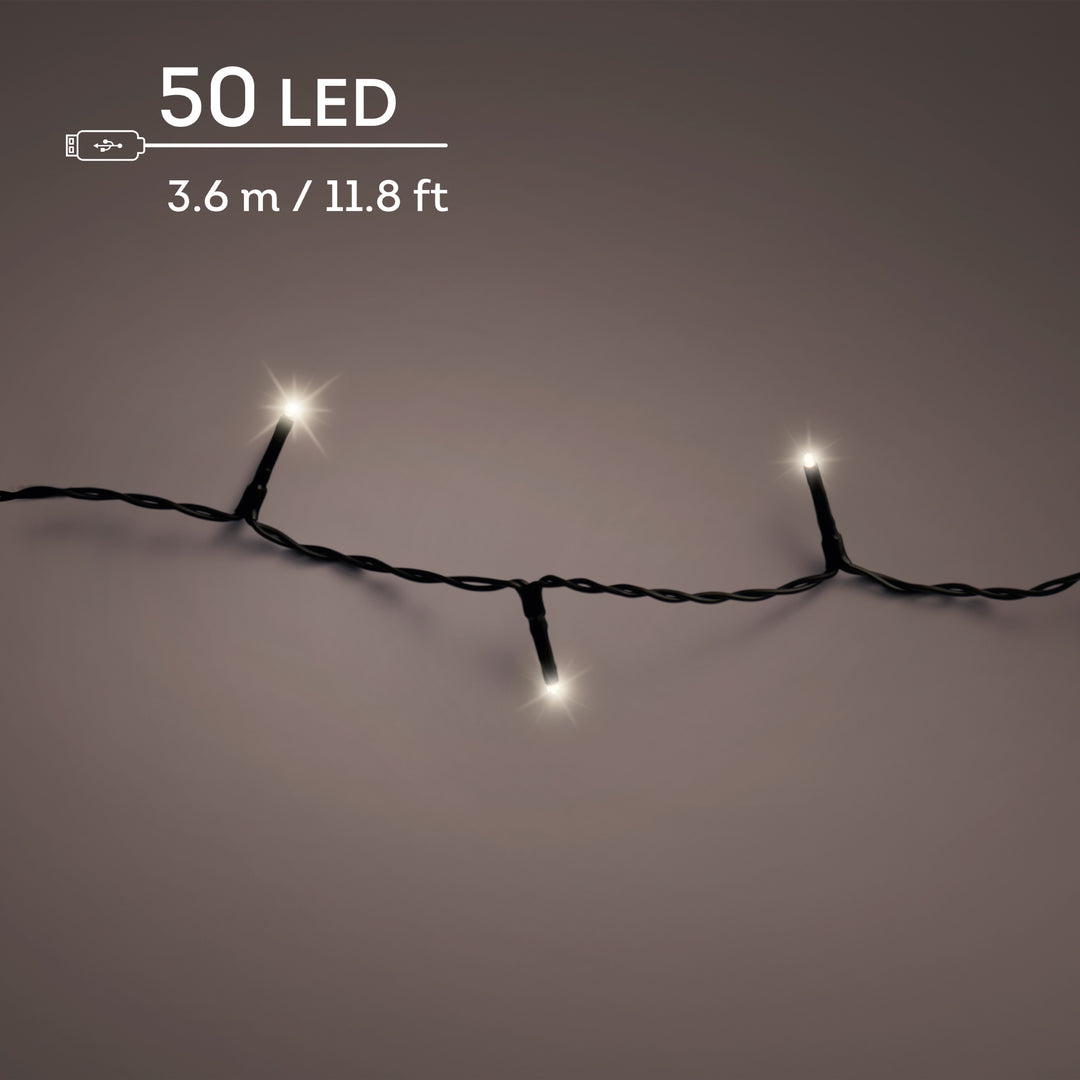 LED lights DuraCharge Basic Lights Warm White 3.675m - lit product