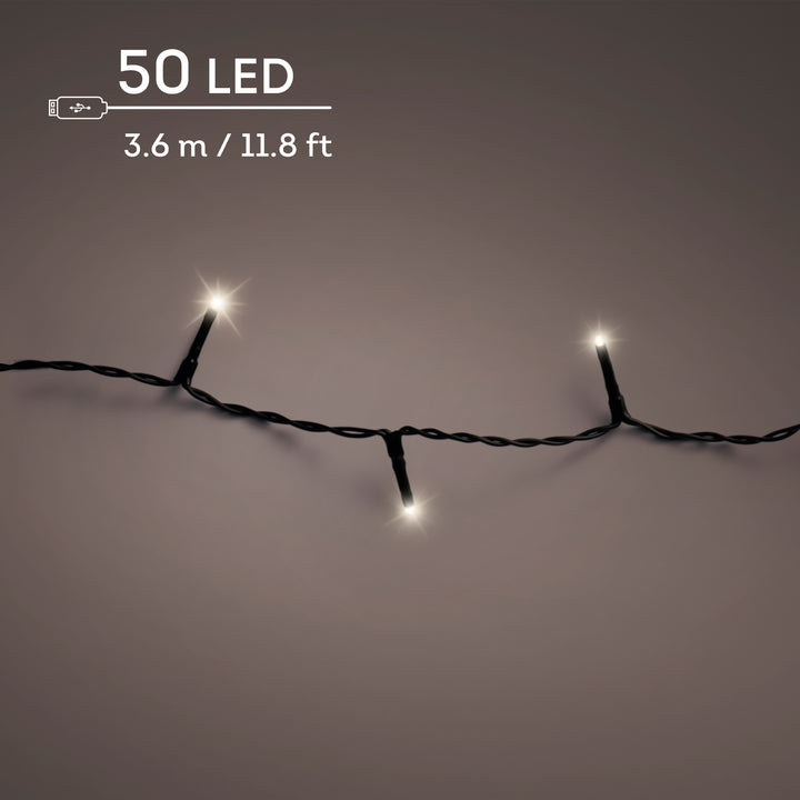 LED lights DuraCharge Basic Lights Warm White 3.675m - lit product