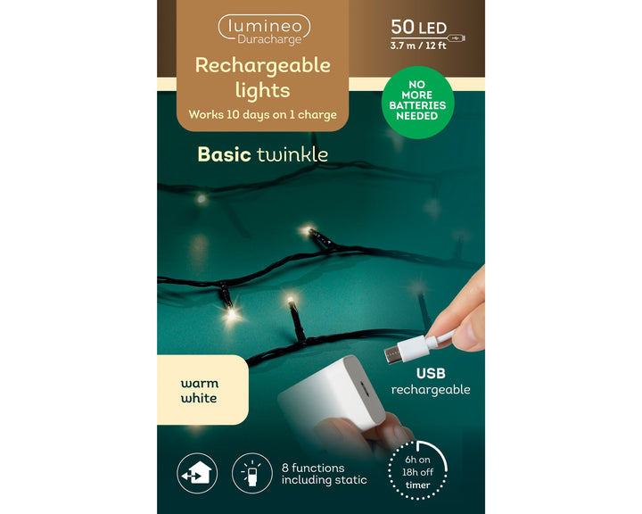 LED lights DuraCharge Basic Lights Warm White 3.675m - product box
