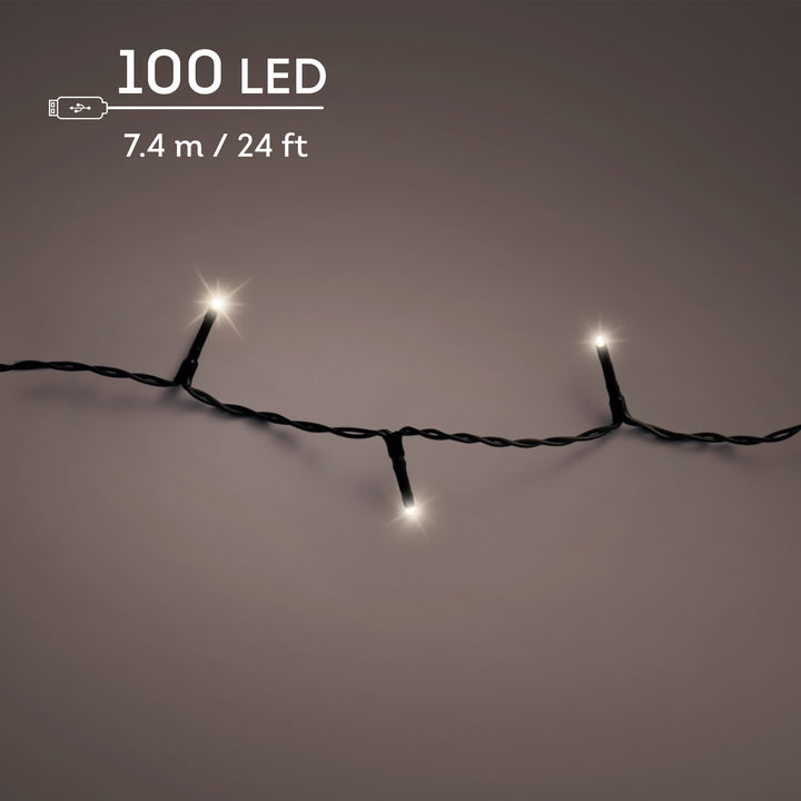 LED lights DuraCharge Lights Warm White 7.425m - lit product