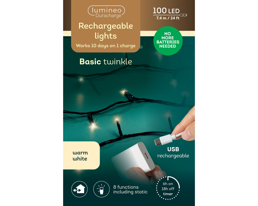 LED lights DuraCharge Lights Warm White 7.425m - product box