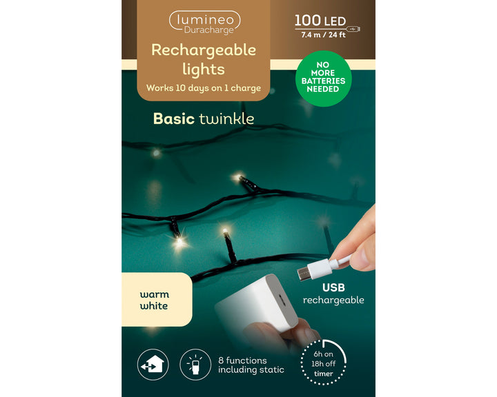 LED lights DuraCharge Lights Warm White 7.425m - product box