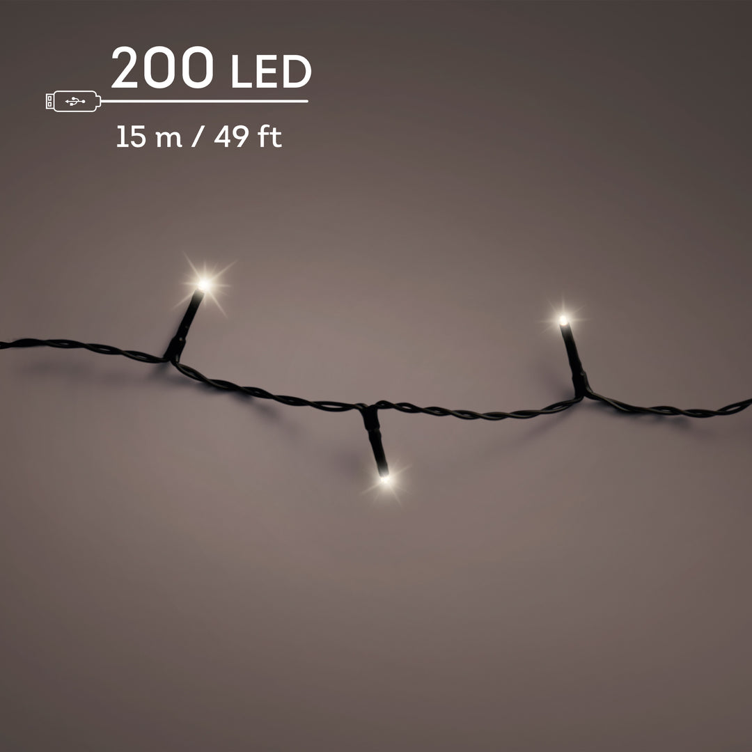 LED lights DuraCharge Basic Lights Warm White 15m - lit product