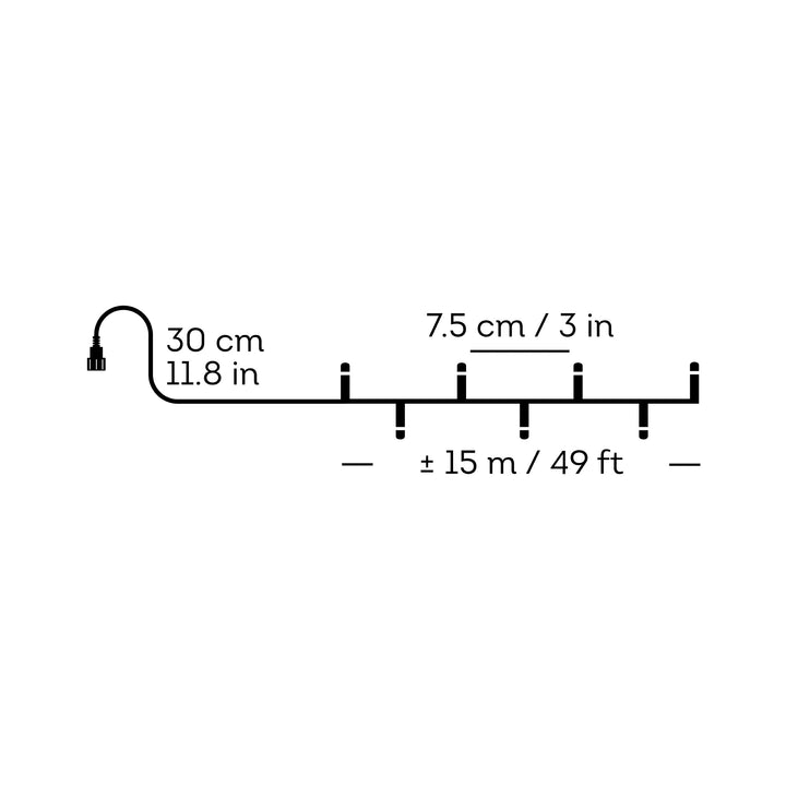 LED lights DuraCharge Basic Lights Warm White 15m
