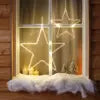 Micro LED frame light plastic star steady BO outdoor transparent/warm white L.1cm x W.60cm x H.58cm