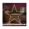 Micro LED frame light plastic star steady BO outdoor transparent/warm white L.1cm x W.60cm x H.58cm