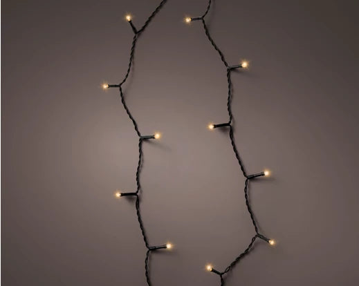LED Durawise basic lights 8 function twinkle effect BO outdoor black/classic warm L.350cm