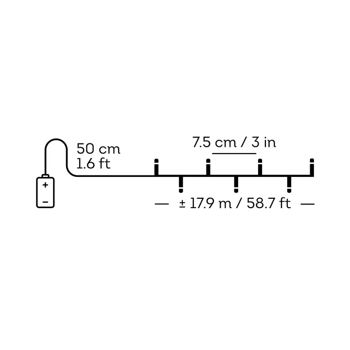 LED lights Durawise Basic Lights Warm White 17.9m