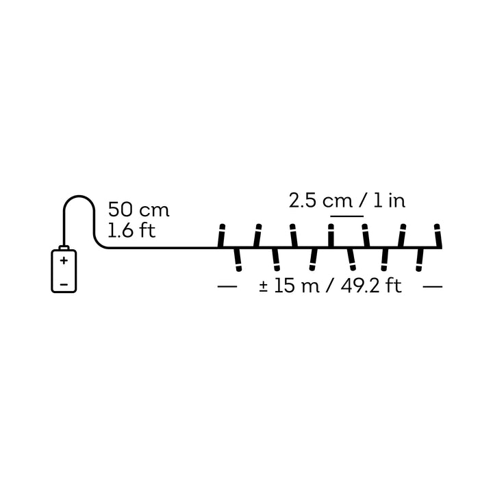 LED lights Durawise Compact Lights Warm White 14.98m