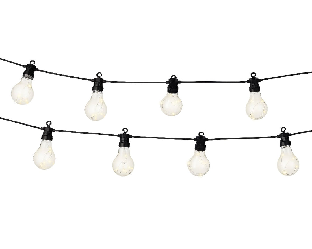 Micro Led Partylight Gb Steady Outdoor Black/Warm White Dia6Cm X L.950Cm - Christmas Lights - Windyridge Garden Centre
