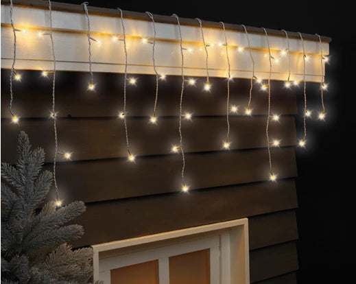 LED icicle lights 10 function  L1180cm Warm White