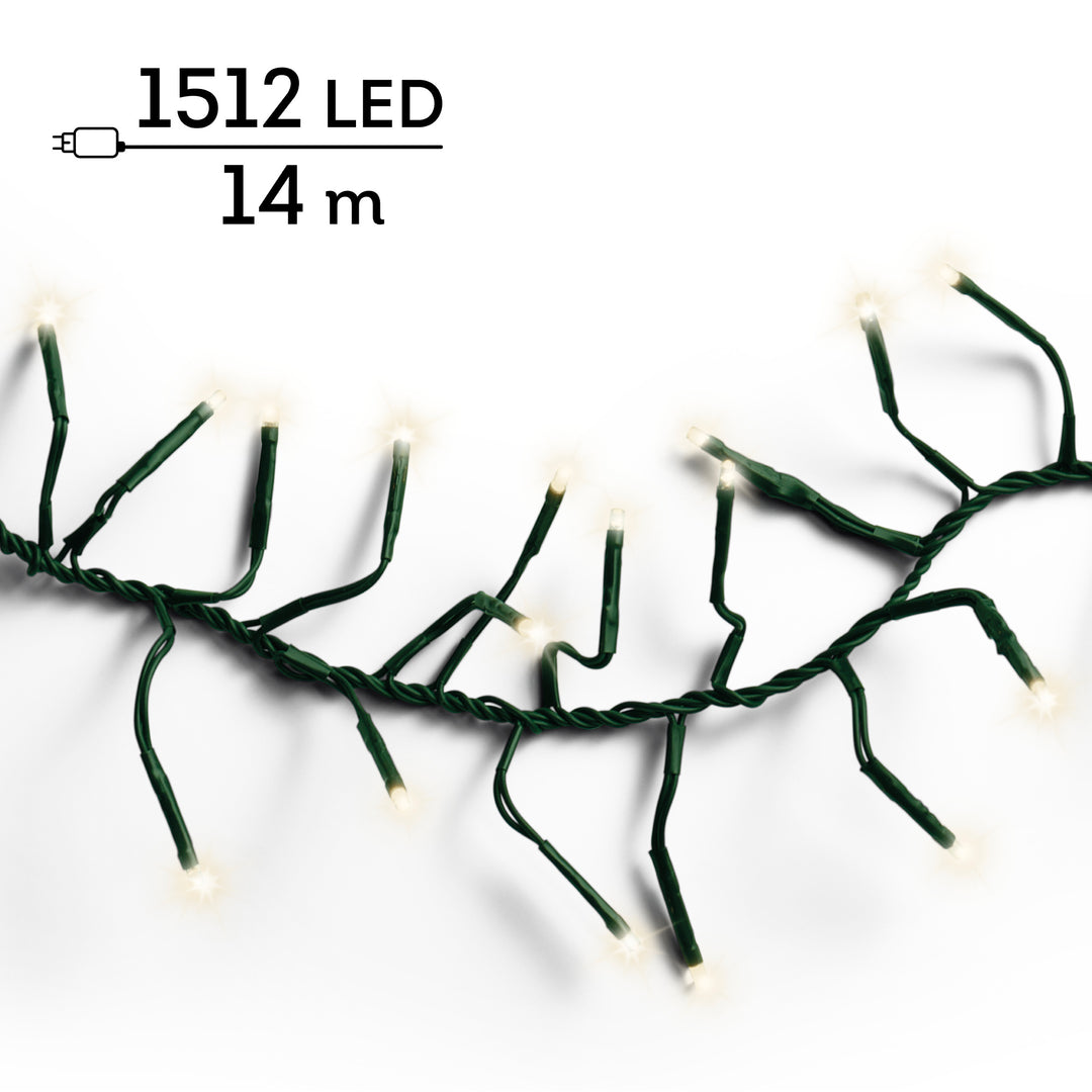 LED lights Cluster Lights Warm White 14m