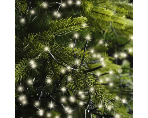 LED cluster lights gb 8 function twinkle effect outdoor green/warm white L.700cm