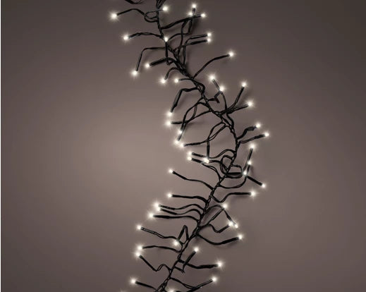 LED cluster lights gb 8 function twinkle effect outdoor green/warm white L.1000cm