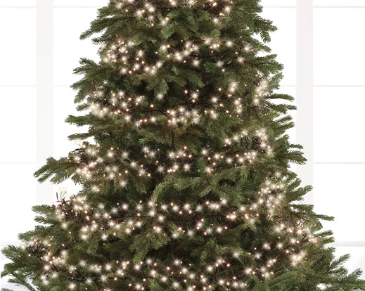 LED cluster lights gb 8 function twinkle effect outdoor green/warm white L.1000cm