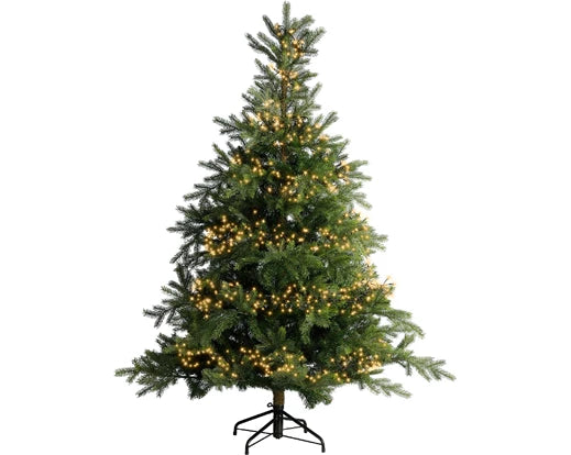 LED cluster lights gb 8 function twinkle effect outdoor green/classic warm L.600cm