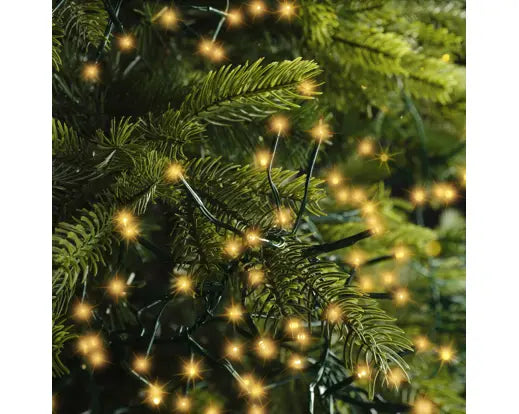 LED cluster lights gb 8 function twinkle effect outdoor green/classic warm L.1350cm