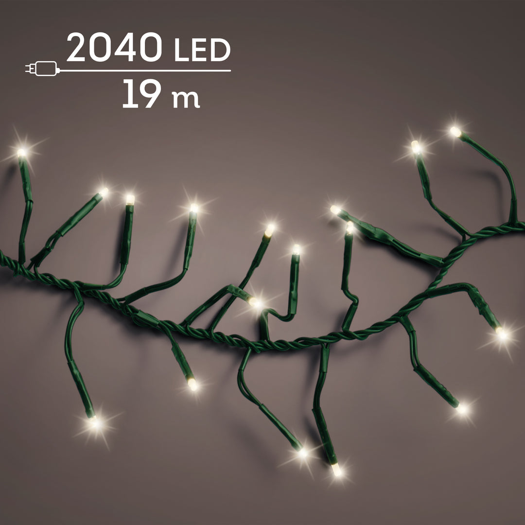 LED lights Cluster Lights Warm White 19m - lit product