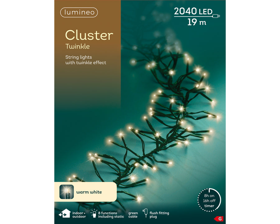LED lights Cluster Lights Warm White 19m - product box