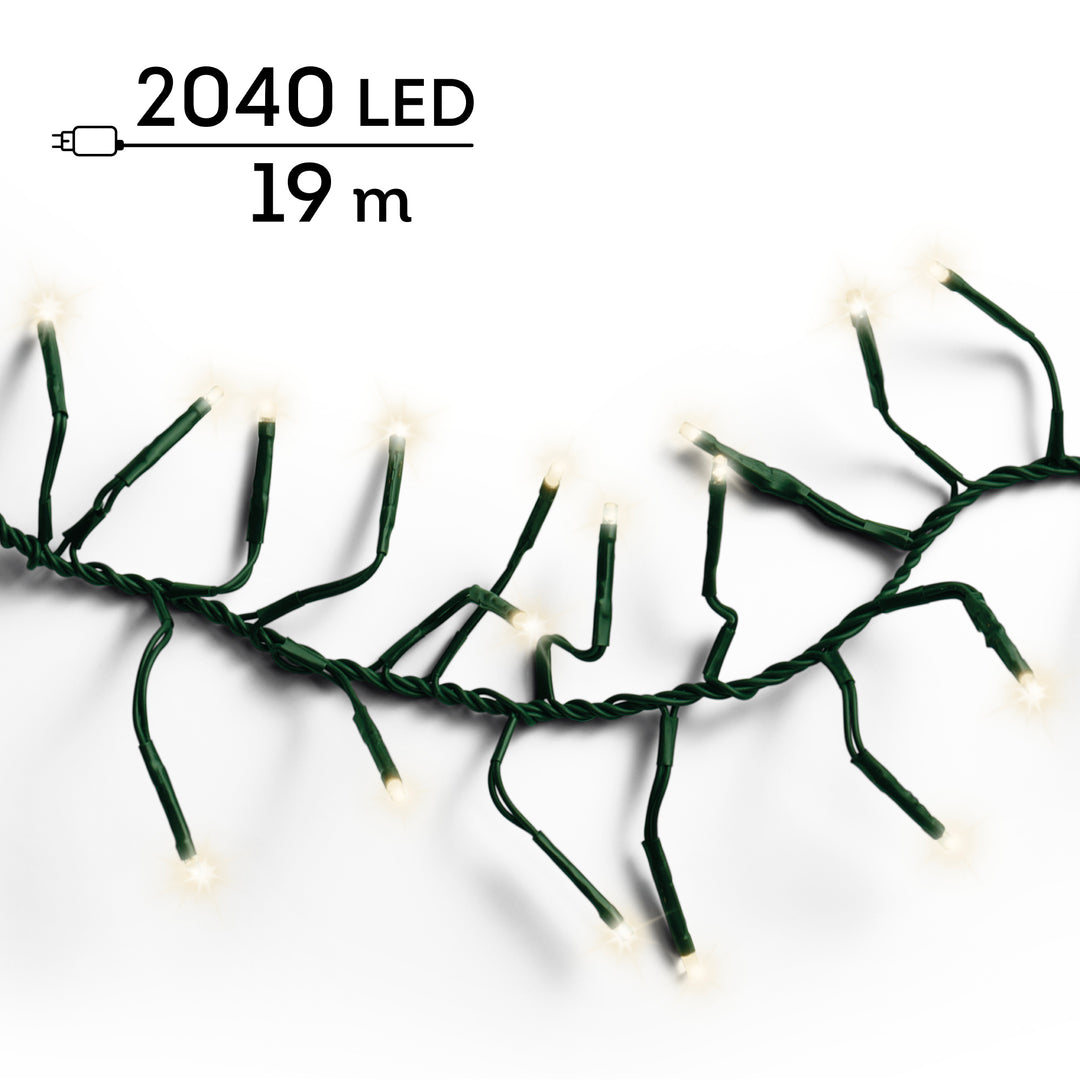 LED lights Cluster Lights Warm White 19m