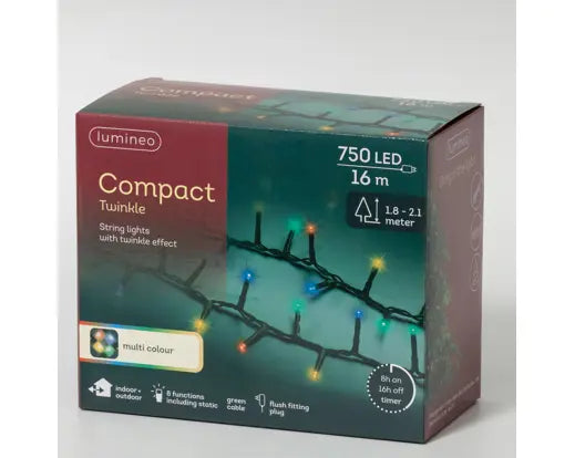 LED Compact Lights Multi-Colour 1600cm (Plug-in)