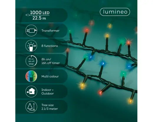 LED Compact Lights Multi 2250cm (Plug-in)