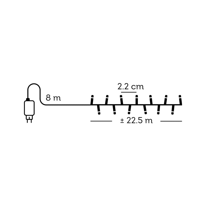 LED lights Compact Lights Multi-colour 22.5m
