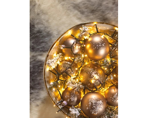 LED compact lights gb 8 function twinkle effect outdoor green/warm white L.1600cm