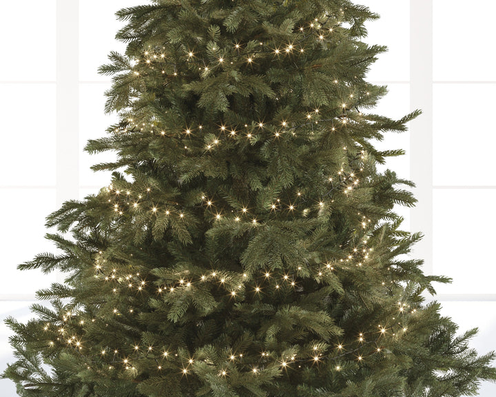 Led Compact Lights Gb 8 Function Twinkle Effect Outdoor Green/Warm White L.3400Cm - Christmas Lights - Windyridge Garden Centre