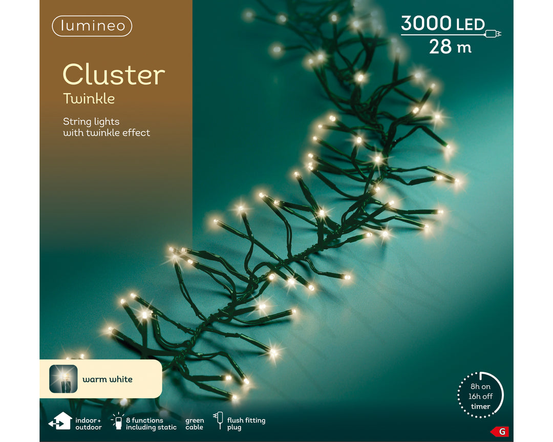LED lights Cluster Lights Warm White 28m - product box