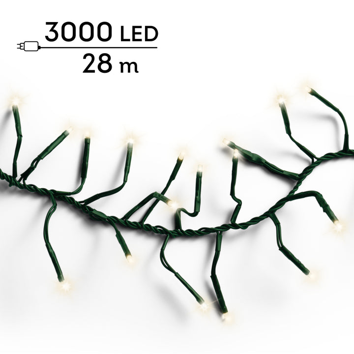 LED lights Cluster Lights Warm White 28m