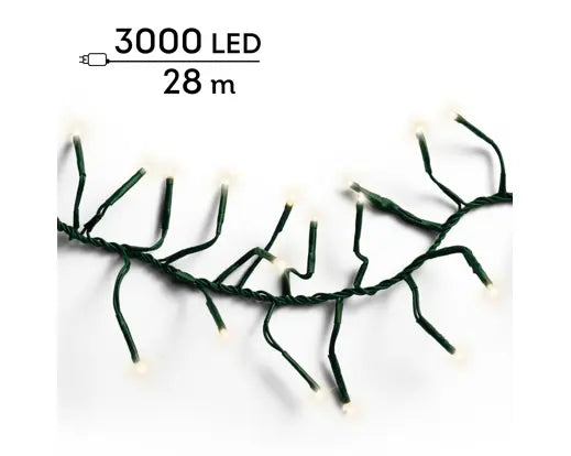 LED Cluster Lights Warm White 2800cm (Plug-in)