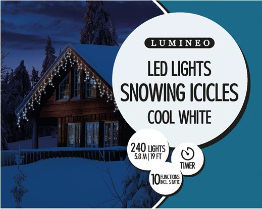 LED icicle lights 10 function L580cm