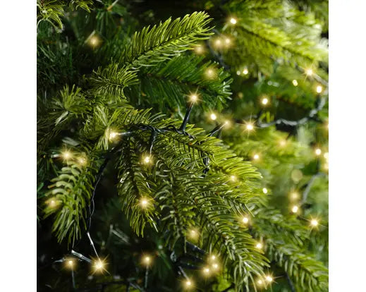 LED compact lights gb 8 function twinkle effect outdoor green/soft gold L.2250cm